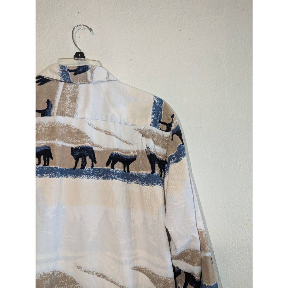 Bit & Bridle White and Blue Button Down Shirt - Picture 4 of 16